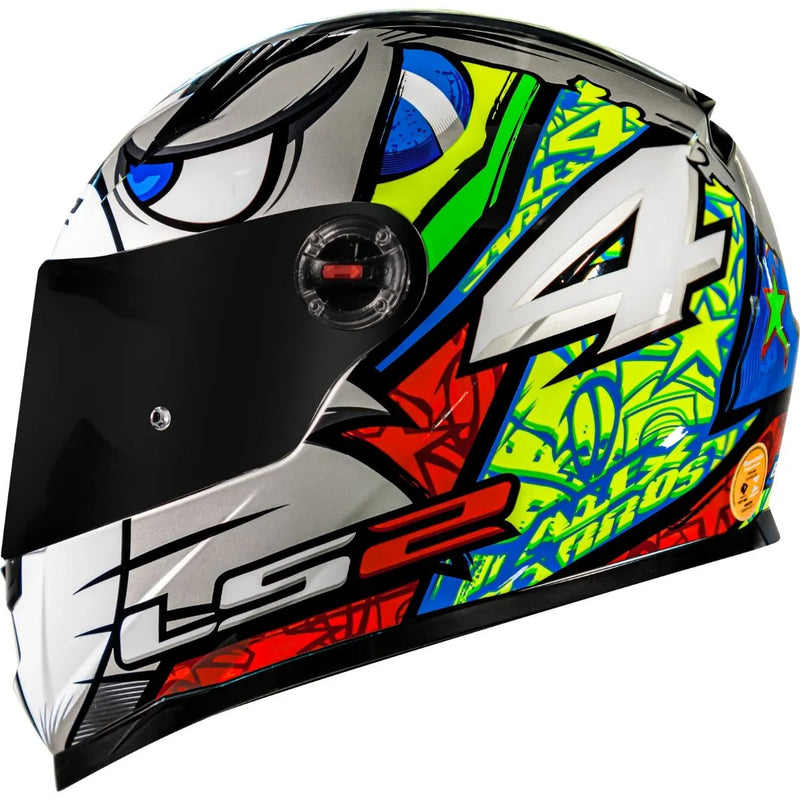 Capacete LS2 FF358 Alex Barros - Prata