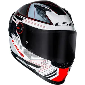 Capacete LS2 FF358 Pro Digital - Preto/Branco