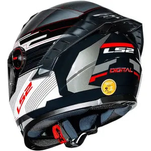 Capacete LS2 FF358 Pro Digital - Preto/Branco