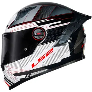 Capacete LS2 FF358 Pro Digital - Preto/Branco