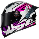 Capacete LS2 FF358 Pro Estellar - Preto/Roxo/Rosa