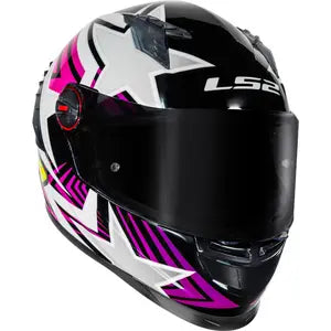 Capacete LS2 FF358 Pro Estellar - Preto/Roxo/Rosa