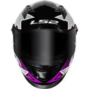 Capacete LS2 FF358 Pro Estellar - Preto/Roxo/Rosa