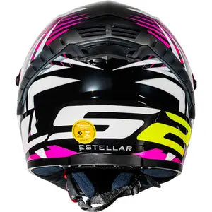 Capacete LS2 FF358 Pro Estellar - Preto/Roxo/Rosa