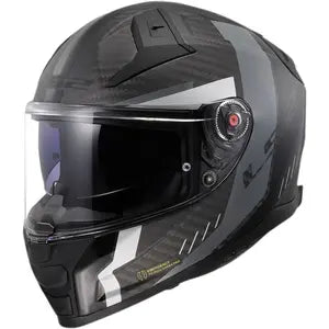 Capacete LS2 Vector 2 FF811 Carbon Grid - Preto/Cinza Fosco