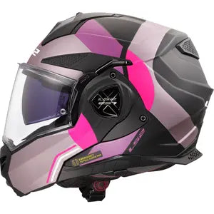 Capacete LS2 Advant X FF901 Ultra - Cinza/Roxo Fosco (Articulado)