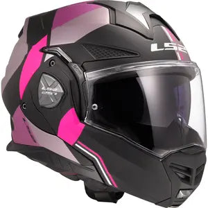 Capacete LS2 Advant X FF901 Ultra - Cinza/Roxo Fosco (Articulado)