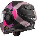 Capacete LS2 Advant X FF901 Ultra - Cinza/Roxo Fosco (Articulado)