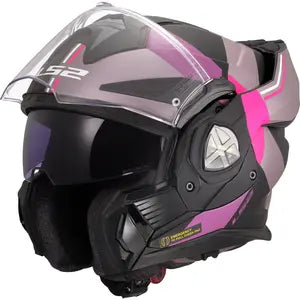 Capacete LS2 Advant X FF901 Ultra - Cinza/Roxo Fosco (Articulado)