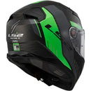 Capacete LS2 Vector 2 FF811 Carbon Grid - Verde Fluor Fosco