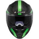 Capacete LS2 Vector 2 FF811 Carbon Grid - Verde Fluor Fosco