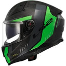 Capacete LS2 Vector 2 FF811 Carbon Grid - Verde Fluor Fosco