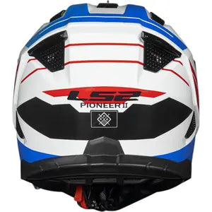 Capacete LS2 MX702 Pioneer 2 Namib - Branco/Azul/Vermelho