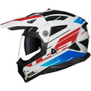 Capacete LS2 MX702 Pioneer 2 Namib - Branco/Azul/Vermelho