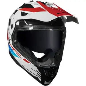 Capacete LS2 MX702 Pioneer 2 Namib - Branco/Azul/Vermelho