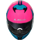 Capacete LS2 Stream 2 Thunderbiz - Azul Navy/Rosa