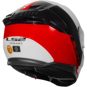 Capacete LS2 Stream 2 Thunderbiz - Preto/Vermelho/Branco
